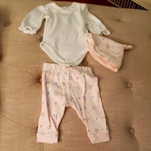 Janie and jack 3 piece set pants, shirt and hat